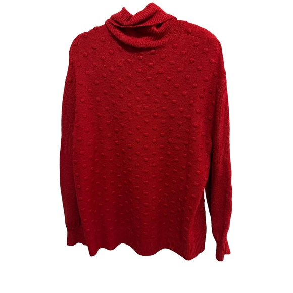 Gibson*Latimer - Gorgeous Red Cowl Neck Sweater - Size M - Picture 2 of 3